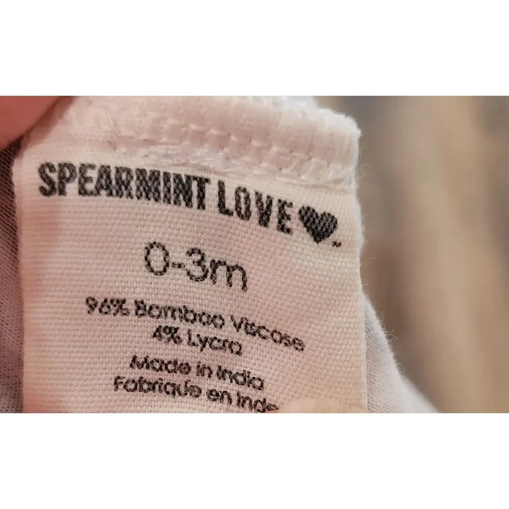 Spearmint Love Bamboo Leaves Baby Hat -‎ 0-3 Months #8